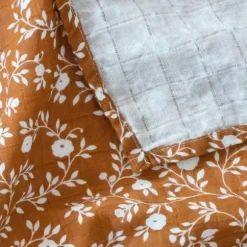 A Little Lovely Company Blossom Hydrofiele Doek XL - Caramel