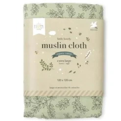 A Little Lovely Company Leaves Hydrofiele Doek XL - Sage
