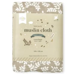 A Little Lovely Company Leaves Hydrofiele Doek XL - Sage