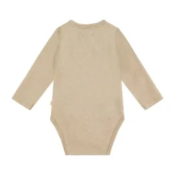 A Tiny Story Romper Lange Mouw Oatmeal Melange 50