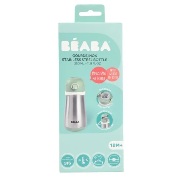 Baba Drinkfles Roestvrij Staal Groen 350ml