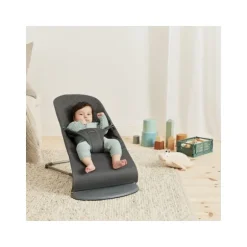Baby Bjorn Bouncer Bliss Geweven Klassiek Quilt Zandgrijs