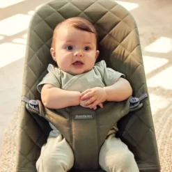 Baby Bjorn Bouncer Bliss Geweven Klassiek Quilt Zandgrijs