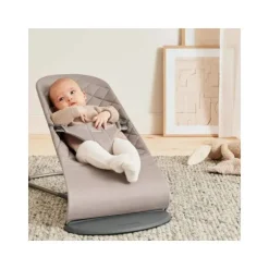 Baby Bjorn Bouncer Bliss Geweven Klassiek Quilt Zandgrijs