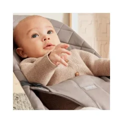 Baby Bjorn Bouncer Bliss Geweven Klassiek Quilt Zandgrijs