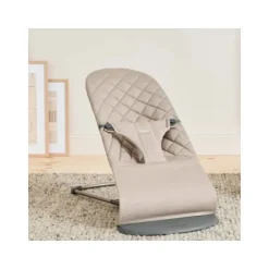 Baby Bjorn Bouncer Bliss Geweven Klassiek Quilt Zandgrijs