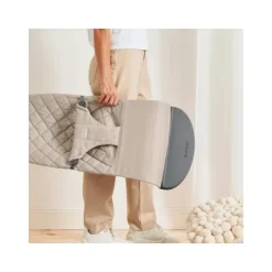 Baby Bjorn Bouncer Bliss Geweven Klassiek Quilt Zandgrijs