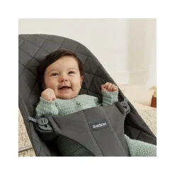 Baby Bjorn Bouncer Bliss Geweven Klassiek Quilt Zandgrijs