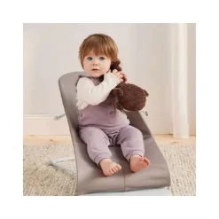 Baby Björn® Bouncer Bliss Cotton Kroonblad Quilt Zandgrijs
