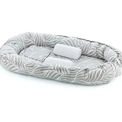 Babyjem Babynest Grijs/Bladeren Patroon