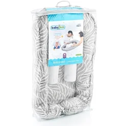 Babyjem Babynest Grijs/Bladeren Patroon