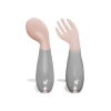 Babyjem Gebogen Vork En Lepel Roze