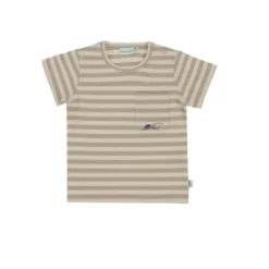 Babylook Bugs T-Shirt Korte Mouw Stripe - Maat 50 - Island Fossil