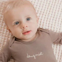 Babylook Deugniet Romper - Maat 50 - Deep Taupe