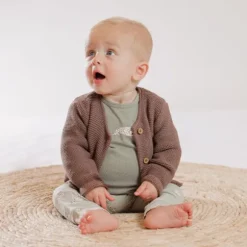 Babylook Knit Vest - Mt. 74/80 - Deep Taupe