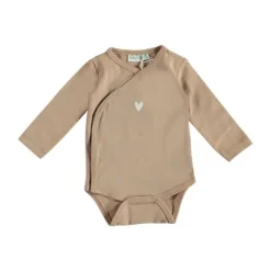 Babylook Overslag Romper - Mt.56 - Warm Taupe