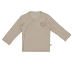 Babylook Shells T-Shirt Overslag Rib - Maat 50 - Oyster Gray
