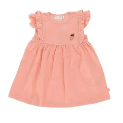 Babylook Strawberries Jurk - Maat 50 - Crepe Coral Almond