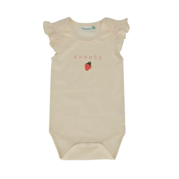 Babylook Strawberries Romper - Maat 50 - Sweety Buttercream