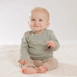 Babylook Velvet Rib Broek - Maat 50 - Warm Taupe