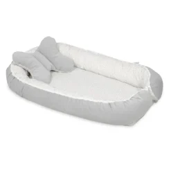 Babymatex Babynest Velvet White Grey Dots / Grey