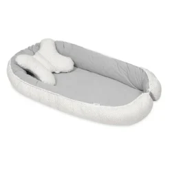 Babymatex Babynest Velvet White Grey Dots / Grey