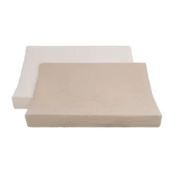 Baby's Only Tender Aankleedkussenhoes - 2-pack - 45x70 cm - Beige / Linen
