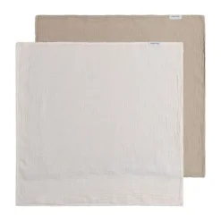 Baby's Only Tender Swaddle - 2-Pack - 115x115 cm - Beige / Linen