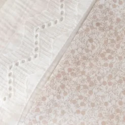 Baby's Only Wieglaken Broderie Calm Wit 80 x 100 cm