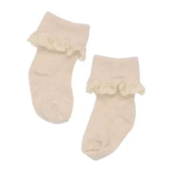 BD Collection Sokjes Kant - 3 Stuks - 0-6mnd - Multi Beige