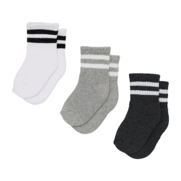 BD Collection Sportsokjes - 3 Stuks - 0-6mnd - Multi Grey