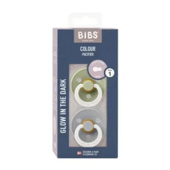 Bibs Colour Fopspeen - Size 1 - Petrol Glow/Deep Space Glow