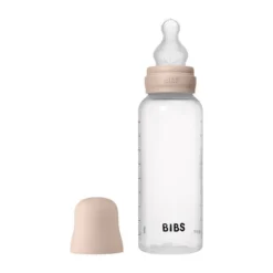 Bibs Fles - Medium Flow - 270 ml - Silicone - Blush - Ronde Speen