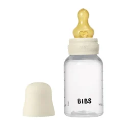 Bibs Fles - Slow Flow - 150 ml - Latex - Ivory - Ronde Speen