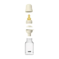 Bibs Fles - Slow Flow - 150 ml - Latex - Ivory - Ronde Speen