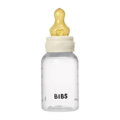 Bibs Fles - Slow Flow - 150 ml - Latex - Ivory - Ronde Speen