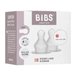 BIBS Flesspeen Rond - Slow Flow - 2 Pack - Silicone