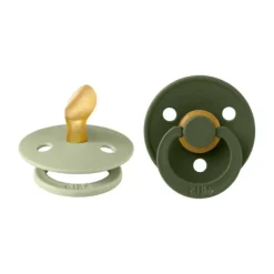 Bibs Fopspeen Latex Anatomical 0-6mnd Sage / Hunter Green (2-Pack)