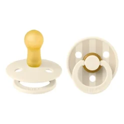Bibs Fopspeen Latex Studio Pin Ivory Steel Blue Mix Size 1 (2-Pack)