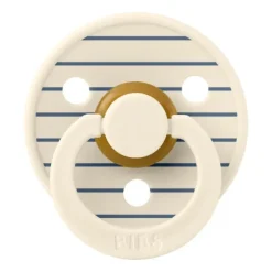 Bibs Fopspeen Latex Studio Pin Ivory Steel Blue Mix Size 1 (2-Pack)