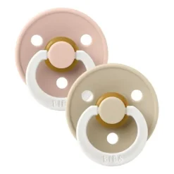 Bibs Fopspeen Latex Symmetric 0-6mnd Glow Blush / Vanilla (2-Pack)