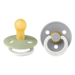 Bibs Fopspeen Latex Symmetric 0-6mnd Glow Blush / Vanilla (2-Pack)