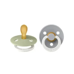 Bibs Fopspeen Latex Symmetric 0-6mnd Glow Blush / Vanilla (2-Pack)