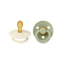 Bibs Fopspeen Latex Symmetrical Ivory / Sage Size 2 (2-Pack)
