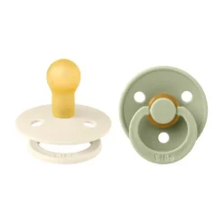 Bibs Fopspeen Round 0-6mnd Dark Oak/Ivory (2 stuks)
