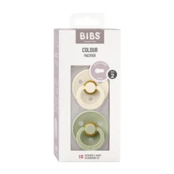 Bibs Fopspeen Round 0-6mnd Dark Oak/Ivory (2 stuks)
