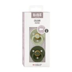 Bibs Fopspeen Round 0-6mnd Dark Oak/Ivory (2 stuks)