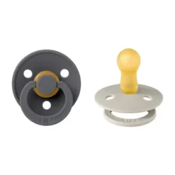 Bibs Fopspeen Round 0-6mnd Dark Oak/Ivory (2 stuks)
