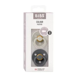 Bibs Fopspeen Round 0-6mnd Dark Oak/Ivory (2 stuks)