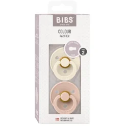 Bibs Fopspeen Round 0-6mnd Dark Oak/Ivory (2 stuks)